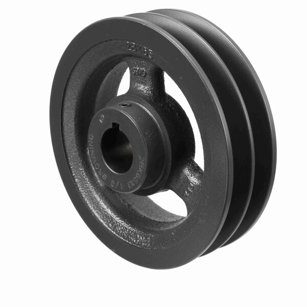 2 Groove Cast Iron Fhp - Finished Bore Sheave, 2BK65X 1 1/8